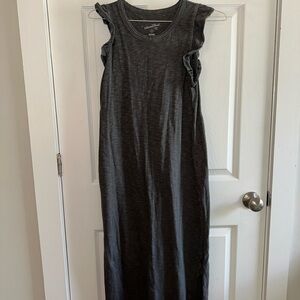 Gray Sleeveless Maxi Dress